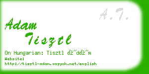 adam tisztl business card
